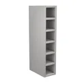 It Kitchens Marletti Gloss Dove Grey Wine Rack Cabinet, (H)720mm (W)150mm