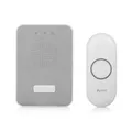 Byron 321 Grey & White Wireless Battery-Powered Door Chime Kit Dby-22321-Kf