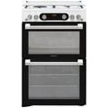 Hotpoint Hd67G02Ccw/uk_Wh 60.6Cm Double Gas Cooker With Gas Hob - White