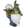 QIIBURR Colored Solar Lights Outdoor Garden Dwarf Statue-Resin Dwarf Statue Carrying Ball and Solar Led Light Solar Lights Outdoor Garden Garden Solar Lights Outdoor Unique Solar Lights Outdoor