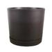 MSJUHEG Planters For Indoor Plants Planters Plants Pots Indoor Black Plastic Flower Pots With Drainages Holes Saucers Modern Planters Flower Pots Brown