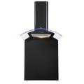 Cooke & Lewis Clcgledb60 Steel Curved Cooker Hood With Splashback (W)60Cm - Black