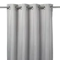 Jalna Grey Herringbone Unlined Eyelet Curtain (W)117Cm (L)137Cm, Single
