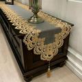 Lace Tea Table Europe Tv Cabinet Tablecloth Pendant Tassel Dresser Dust Cover