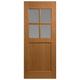 Kentmere 2 Panel Oak Veneer Timber Partially Glazed External Front Door, (H)2032mm (W)813mm