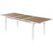 Afuera Living Brown Wood Outdoor Patio Extendable Dining Table