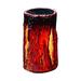 Sunisery Solar Lights Stump On Fire Torch Light Flickering Flame Lantern Light Solar Powered Garden Patio Pathway Deck Yard Decor