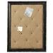 SOFE Vision Board Linen Bulletin Board Black Frame 21 Ã—27 Pin Boards Large Cork Boards for Walls Rustic Message Board Decorative Memo Boards Wall Mounted Display Picture Board for Home