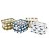 4pcs Desktop Storage Bins Basket Organizers Foldable Cotton Linen Storage Bins for Makeup Book with Handle