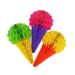 3pcs Party Hanging Ice Cream Paper Honeycomb Ice Cream Hawaii Wedding Birthday Party Decoration(Mixed Color)