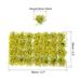 1 Set/28Pcs Miniature Static Flower Cluster Grass Tuft Model, Yellow