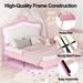 Upholstered Princess Bed with LED Lights