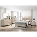 Aglae 5 Piece Drift Wood Rustic Panel Bedroom Set