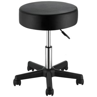 VEVOR Rolling Stool Wheels 400 LBS Adjustable Cushion Seat Salon Bar Black - 18-24 in