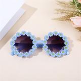 Pet Sunglasses Flower Sunglasses Circular Role Playing Glasses Photo Props Glasses For Cats And Small And Medium Sized Dogs