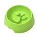 Farfi Cute Raised Paw Print Pet Slow Feeding Bowl for Dog Cats Eco-Friendly Feeder (Green)