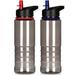 2PCS Portable with Lid Cycling Accessory Outdoor Sport Hiking Camping Bike Water Bottle Drink Mugs Straws Bicycle Cup