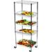 24 Deep x 24 Wide x 102 High 5 Tier Chrome Mobile Basket Unit 800lb total capacity