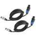 10FT Pack of 2 SpeakOn to XLR Cable - 10 Feet Audio Jack Speak-On Male to 3 Pole XLR Female Extension Wire - Pro DJ PA Gig Stage Microphone Mic 3 Pin Connection Wiring with Twist Lock (2 Packs)