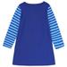 Efsteb Infant Toddler Girls Dresses Cute Cartoon Striped Embroidered Dress Casual Round Neck Long Sleeve Long Sleeve Dress T Shirt For Girls Kids Blue 3 Years