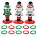 1 Set Christmas Nutcrackers Ring Xmas Party Supplies Toss Games for Outside (Random Style)