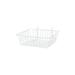 White Wire Grid Basket For Slatwall Or Pegboard - 12 L X 12 W X 4 D - Set Of 2