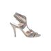 Elie Tahari Heels: Silver Shoes - Women's Size 39.5