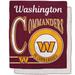 Washington Commanders 50" x 60" Retro Emblem Flannel Fleece Sherpa Blanket