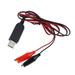 Replace 2x 1.5V C D AA AAA Battery Eliminator USB 5V to 3V Step-down Cable 2M
