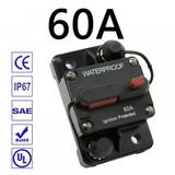 Car Insurance Gall Auto Circuit Breaker Fuse Reset IP67 DC 12-48V Audio Conversion Automatic Recovery Insurance Car Insurance Device Black 60A