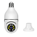 Light Bulb 1080P Securityâ€”Wireless Camera WiFi Smart for Home Surveillance Screw into Light Bulb Socket Spotlight Alarm Color Night Vision Two-Way Talk Motion Alarm 360 Degree