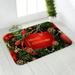 Ghopy Floor Pad Bathroom Floor Mat Anti-slip Soft Christmas Doormat New Year Carpet 40x60cm