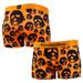 Women's Contenders Clothing Orange Halloween Mask Off Boy Shorts