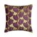 Pillow Case Covers Decorative Green & Purple 12 x12 (30x30 cm) Cushion Covers Velvet Tulip & Applique Throw Pillows For Couch Floral Pattern Modern Style - Tulip Around