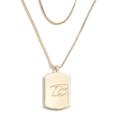 WEAR by Erin Andrews x Baublebar Baltimore Ravens Gold Dog Tag Necklace