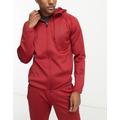 Gym King Fundamental lightweight poly hoodie in red