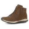 Schnürboots GABOR ROLLINGSOFT, Damen, Gr. 42, braun (braun, used), Nubukleder, sportlich, Schuhe, Keilabsatz, Komfortboots mit profilierter Gummilaufsohle