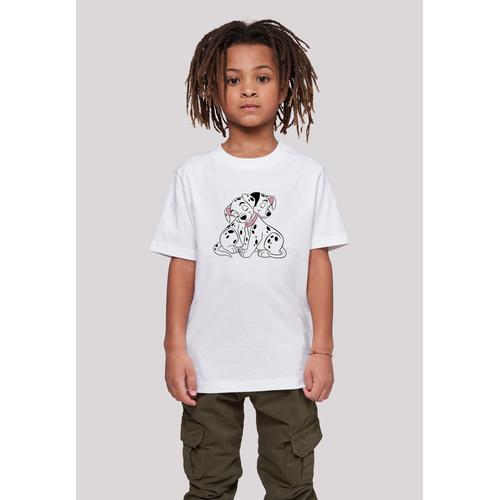 „T-Shirt F4NT4STIC „“Disney 101 Dalmatiner Puppy Love““ Gr. 122/128, weiß Mädchen Shirts T-Shirts Unisex Kinder,Premium Merch,Jungen,Mädchen,Bedruckt“