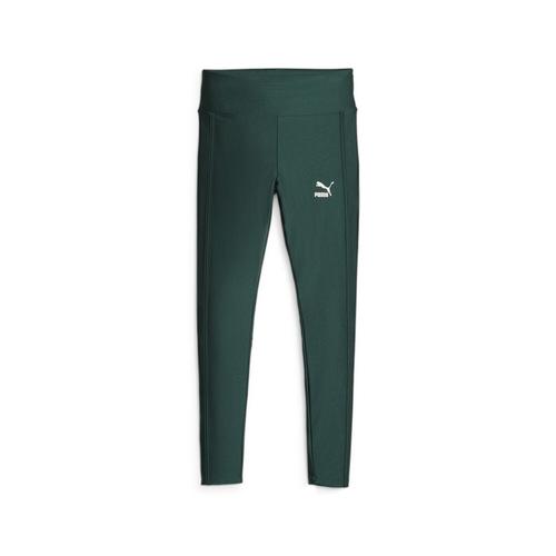 „Leggings PUMA „“T7 Shiny Damen““ Gr. L, Normalgrößen, grün (malachite green) Damen Hosen Sport Leggings“