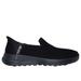 Skechers Women's Slip-ins: GO WALK Joy - Vela Slip-On Shoes | Size 6.5 | Black | Textile | Vegan | Machine Washable