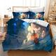 QROXY One Piece Bedding Set Cartoon Anime Bedding 3D Print with Duvet Covers Pillowcases for Boys Girls (12,double 200×200CM)