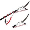 YQ&TL Professional Telescopic Tree Pruner With Tempered Steel Blade Saw Tree Loppers Pruners & Saw Extendable Bypass Garden Tools Lopper 12-24FT Telescopic Tree Pruner Tree High For Pruner 6M