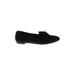 Aquazzura Flats: Smoking Flat Chunky Heel Work Black Solid Shoes - Women's Size 38.5 - Almond Toe