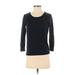 Ann Taylor LOFT Pullover Sweater: Black Color Block Tops - Women's Size Small