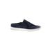 Vince. Mule/Clog: Slip-on Platform Classic Blue Color Block Shoes - Women's Size 10 - Almond Toe