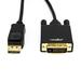 Rocstor DisplayPort 1.2 Male to DVI-D Male Adapter Cable (6') Y10C155-B1