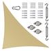 Royal Shade Colourtree Triangle Sun Shade Sail w/ Hardware Kit Pack, Stainless Steel in Brown | 24 ft. x 24 ft. x 33.9 ft | Wayfair TAPRT24-17-kit