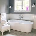 Chevington Mia 63 Inch Acrylic Double Ended Freestanding Tub - No Faucet Drillings Acrylic | 22.88 H x 63 W x 27.5 D in | Wayfair CHBP0363PBM