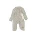 Carter's Long Sleeve Outfit: Gray Jacquard Bottoms - Size Newborn