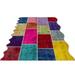 Blue;beige;pink 63" x 91" L Area Rug - Lofy Rectangle Iskece Rectangle 5'3" X 7'7" Area Rug 91.0 x 63.0 x 1.0 in Cotton/Wool | 63" W X 91" L | Wayfair